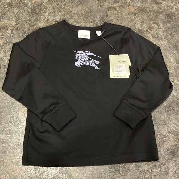 NWT- Burberry Long Sleeve T-shirt (Size 6) - Picture 1 of 8
